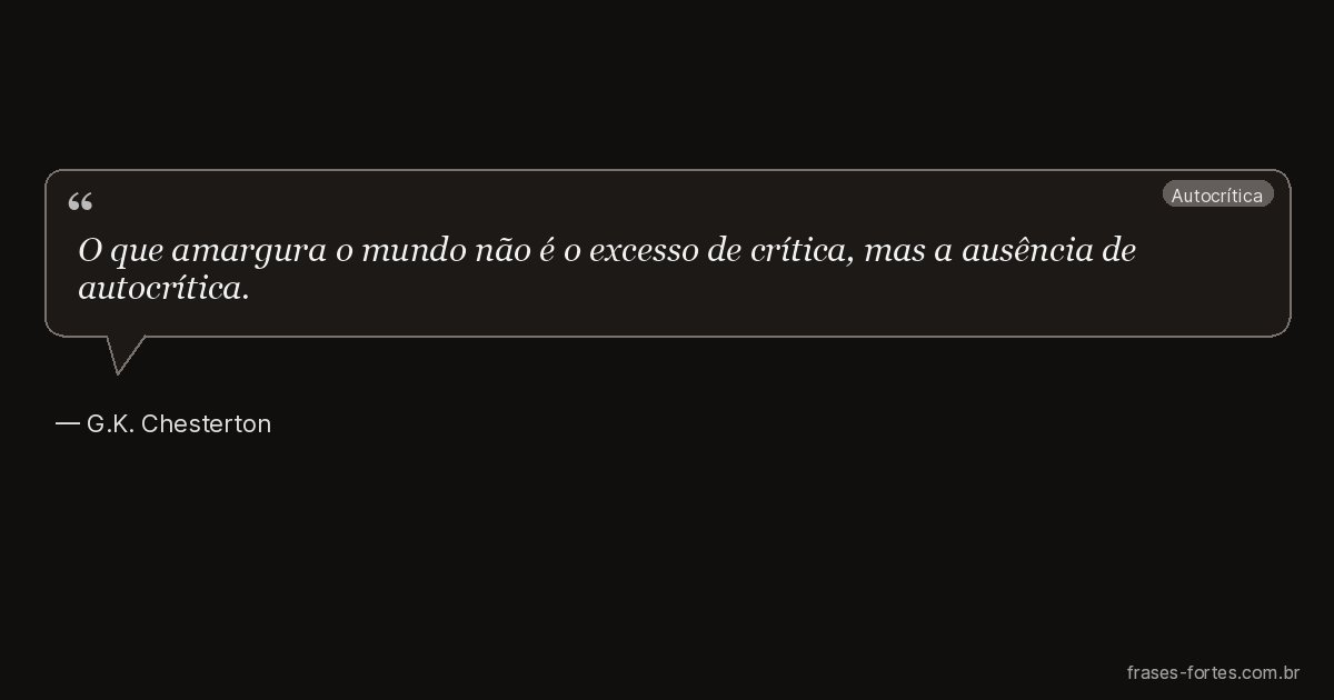 Frase de G.K. Chesterton
