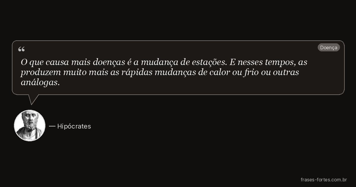 Frase de Hipócrates