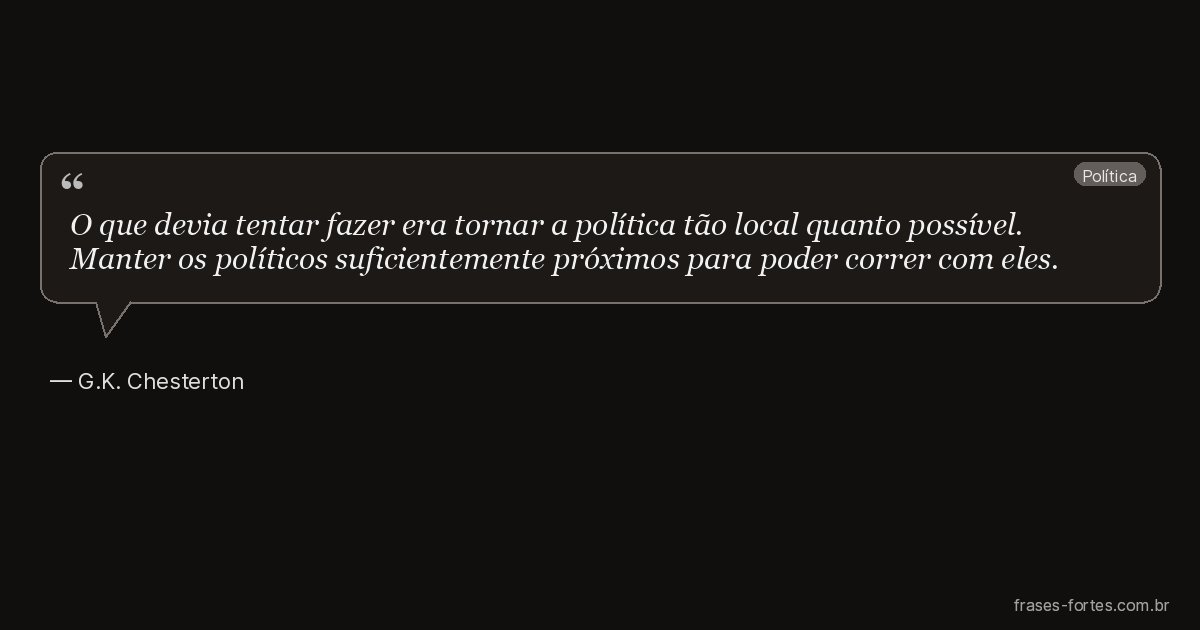 Frase de G.K. Chesterton