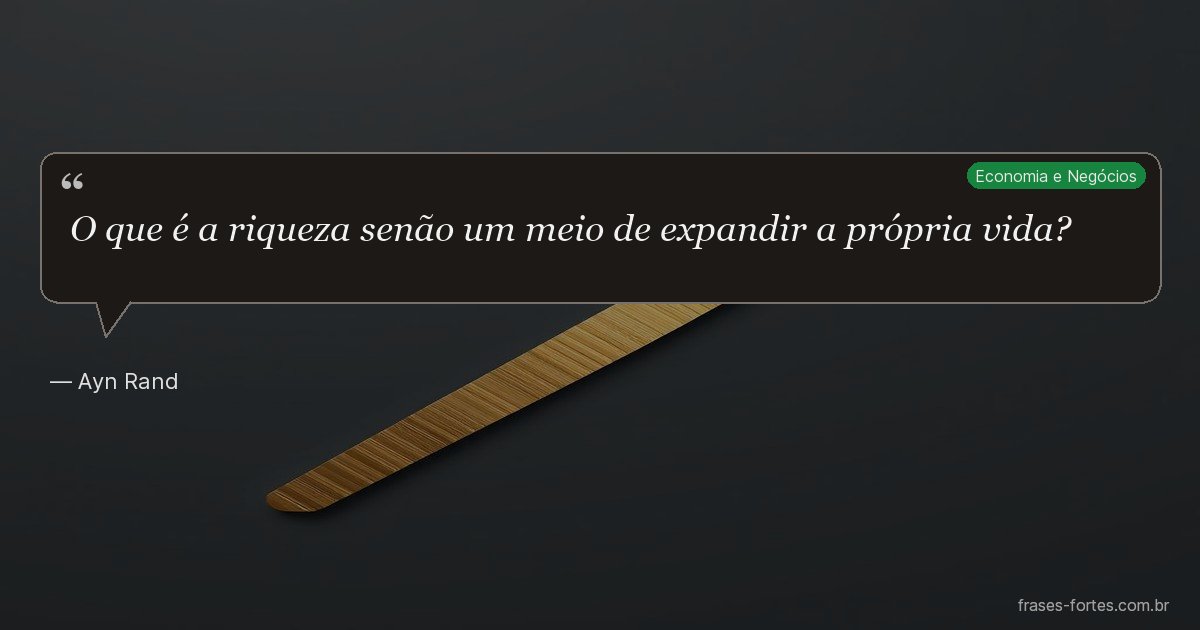 Frase de Ayn Rand