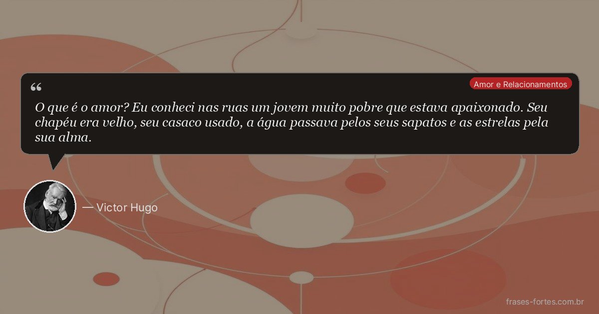 Frase de Victor Hugo