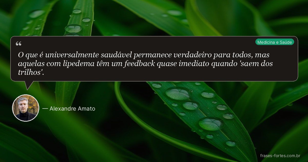 Frase de Alexandre Amato