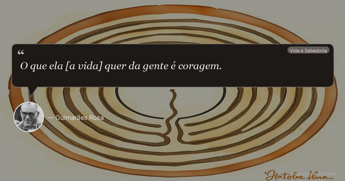 Frase de Guimarães Rosa
