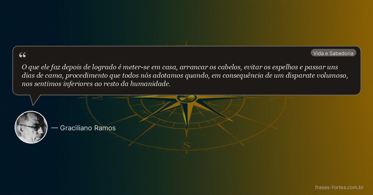 Frase de Graciliano Ramos