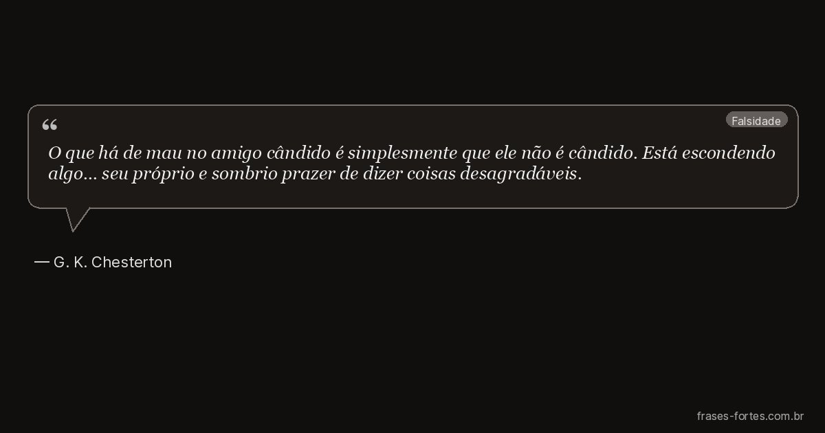 Frase de G. K. Chesterton
