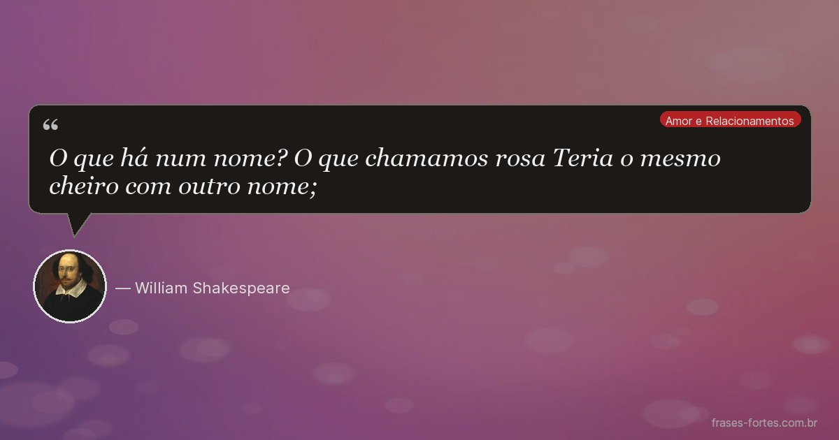 Frase de William Shakespeare