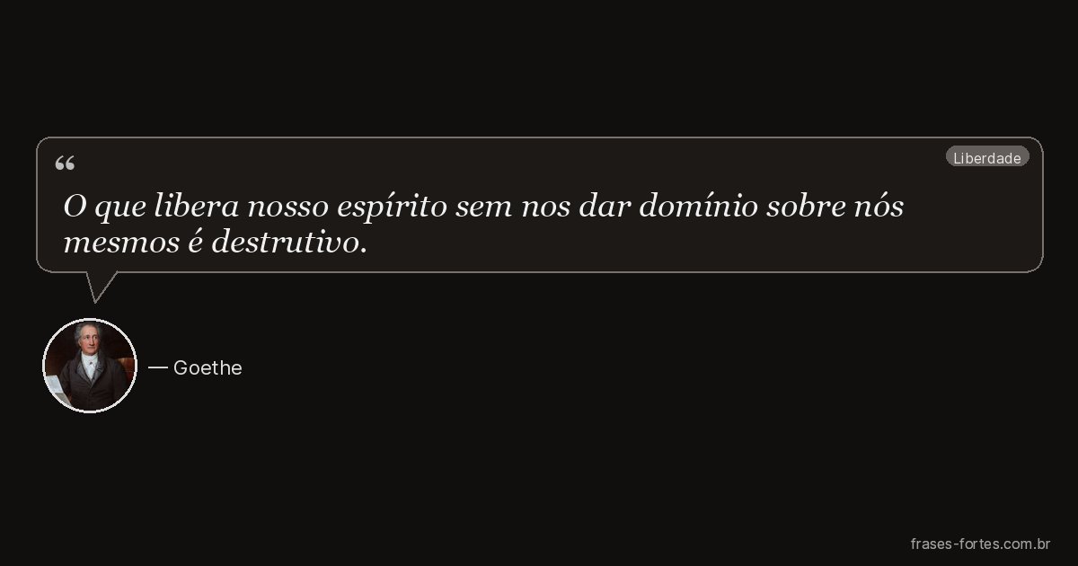 Frase de Goethe
