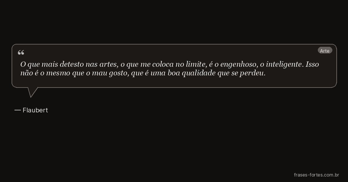 Frase de Flaubert