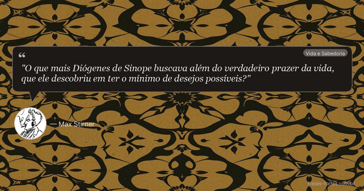 Frase de Max Stirner