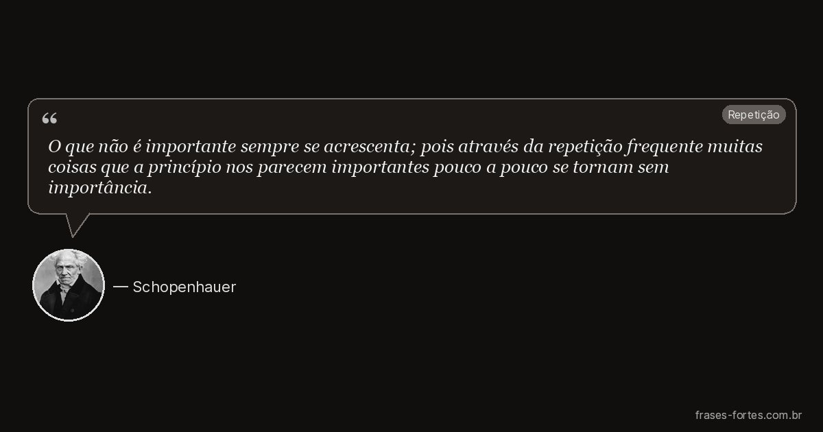Frase de Schopenhauer