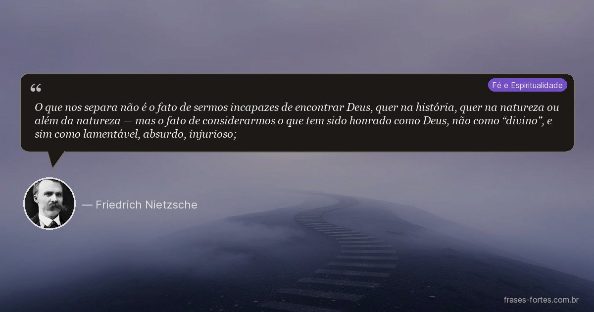 Frase de Friedrich Nietzsche