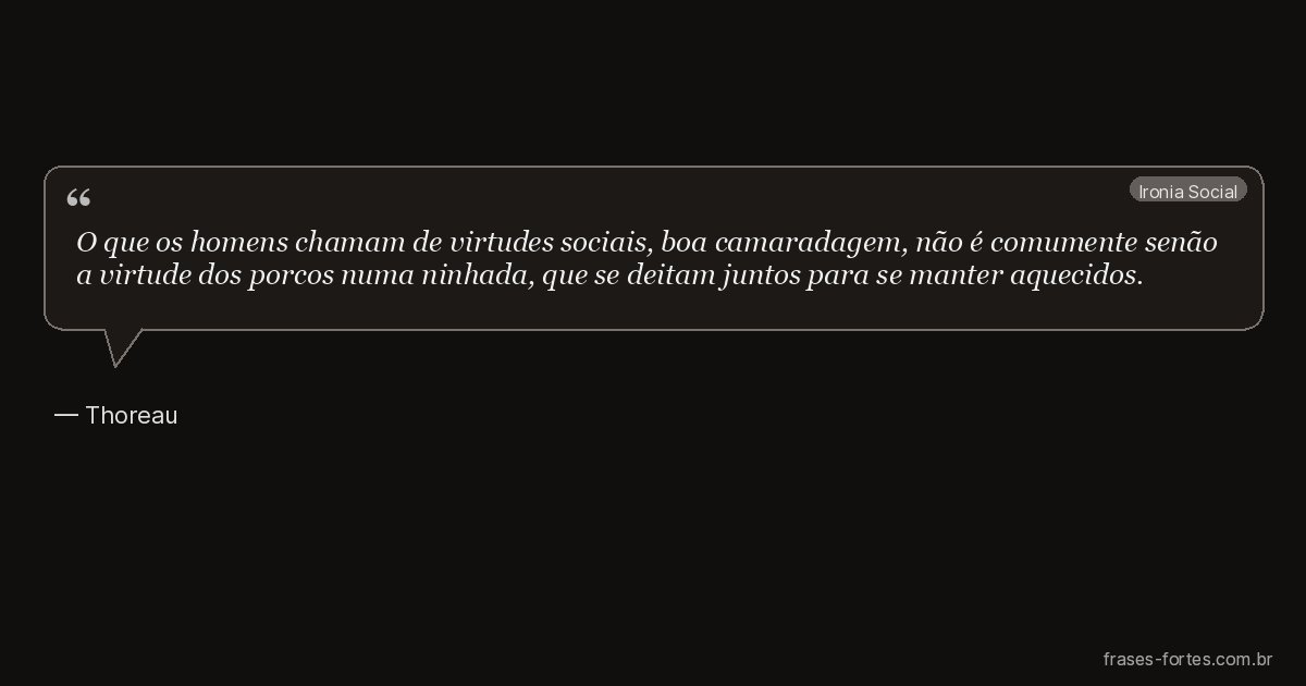 Frase de Thoreau