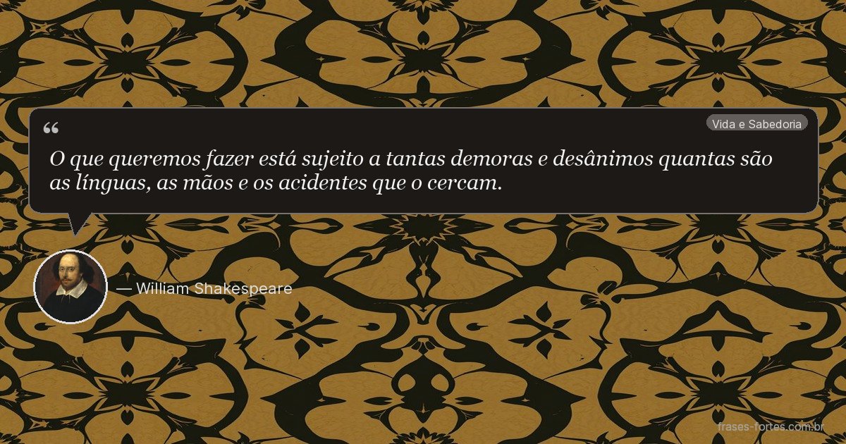 Frase de William Shakespeare