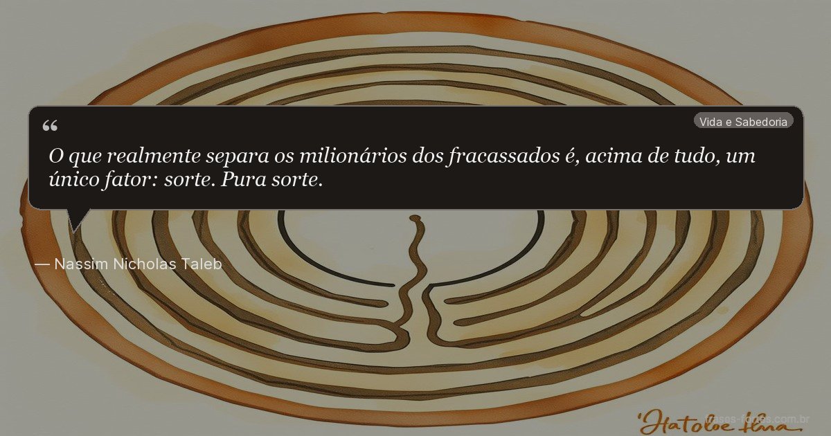 Frase de Nassim Nicholas Taleb