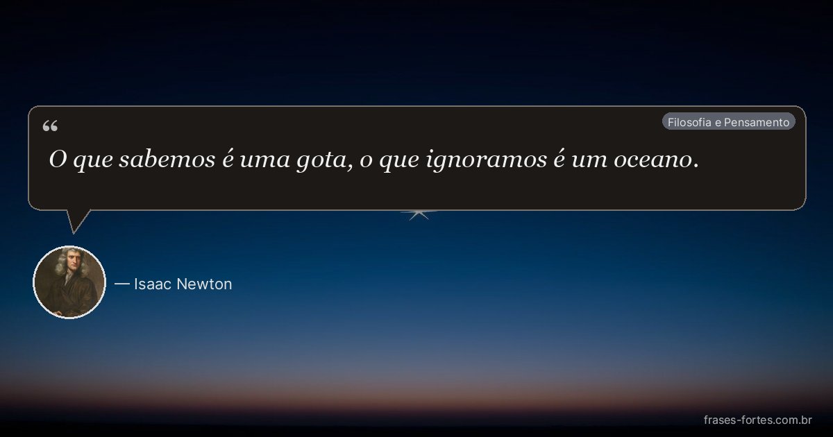 Frase de Isaac Newton
