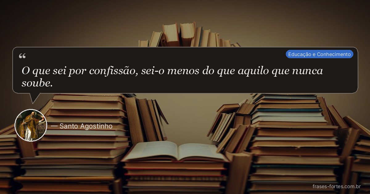 Frase de Santo Agostinho