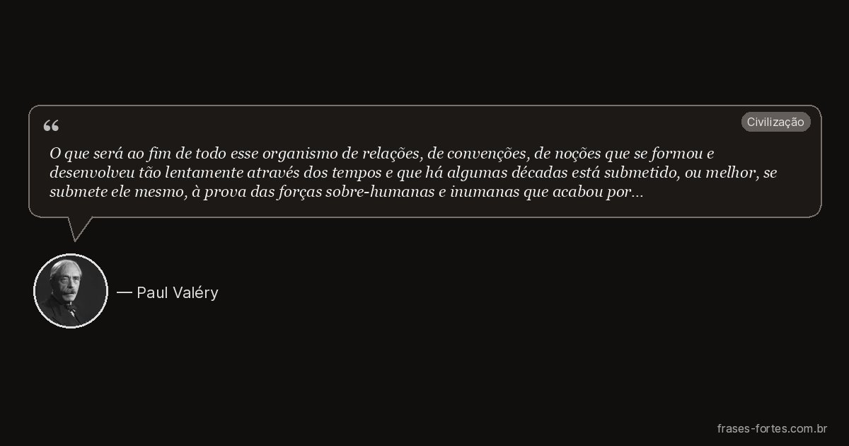 Frase de Paul Valéry