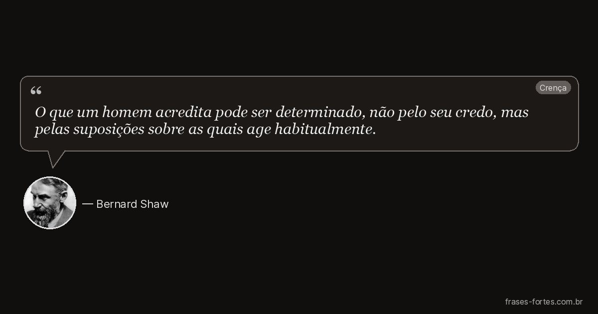 Frase de Bernard Shaw