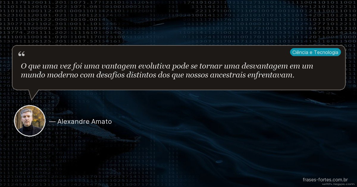 Frase de Alexandre Amato