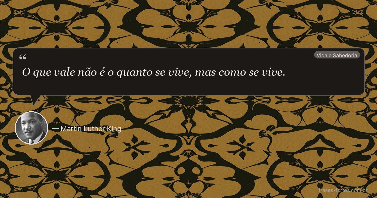 Frase de Martin Luther King