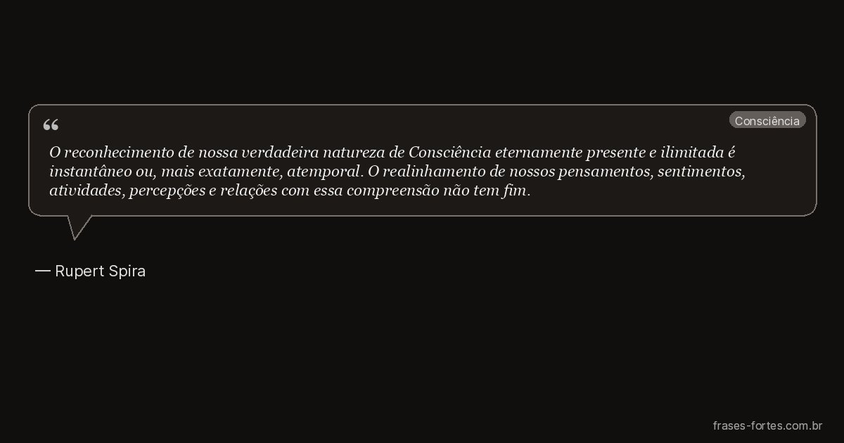 Frase de Rupert Spira