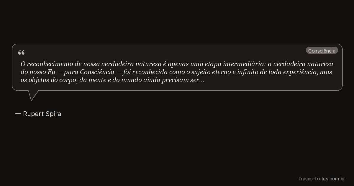 Frase de Rupert Spira