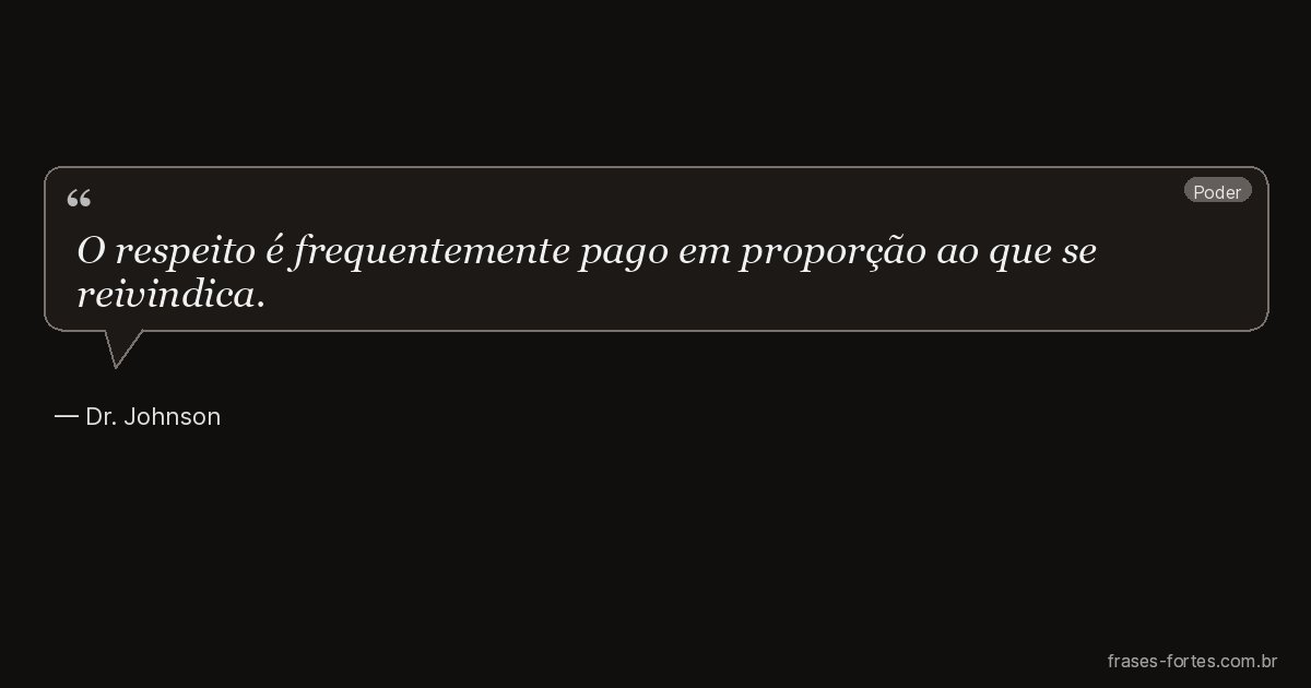 Frase de Dr. Johnson