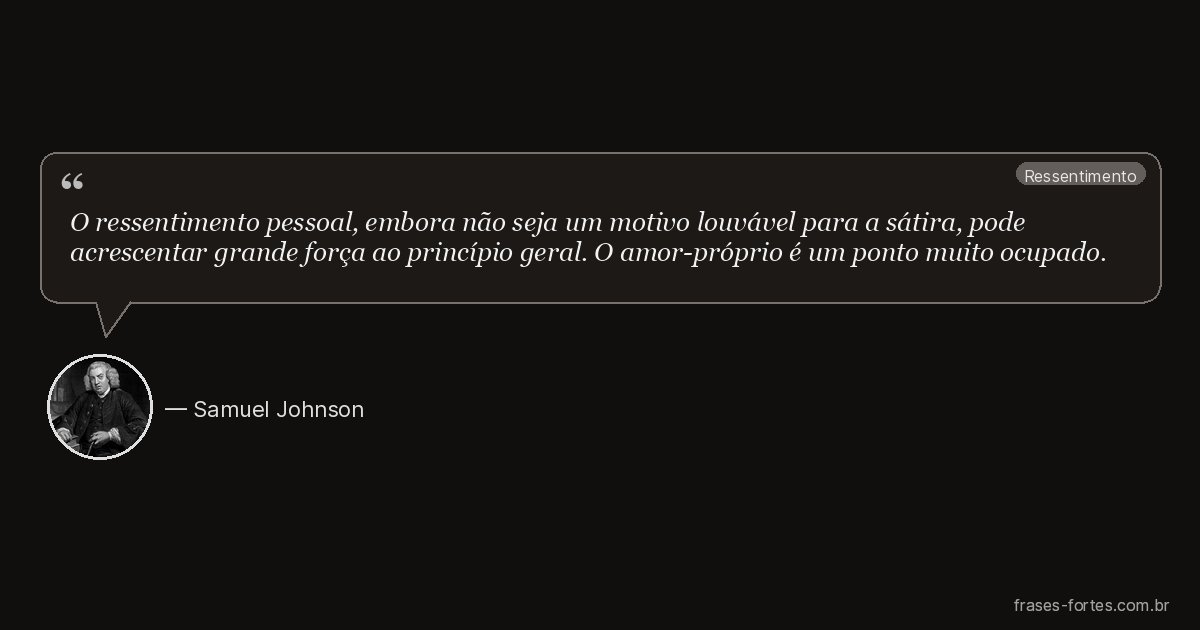 Frase de Samuel Johnson