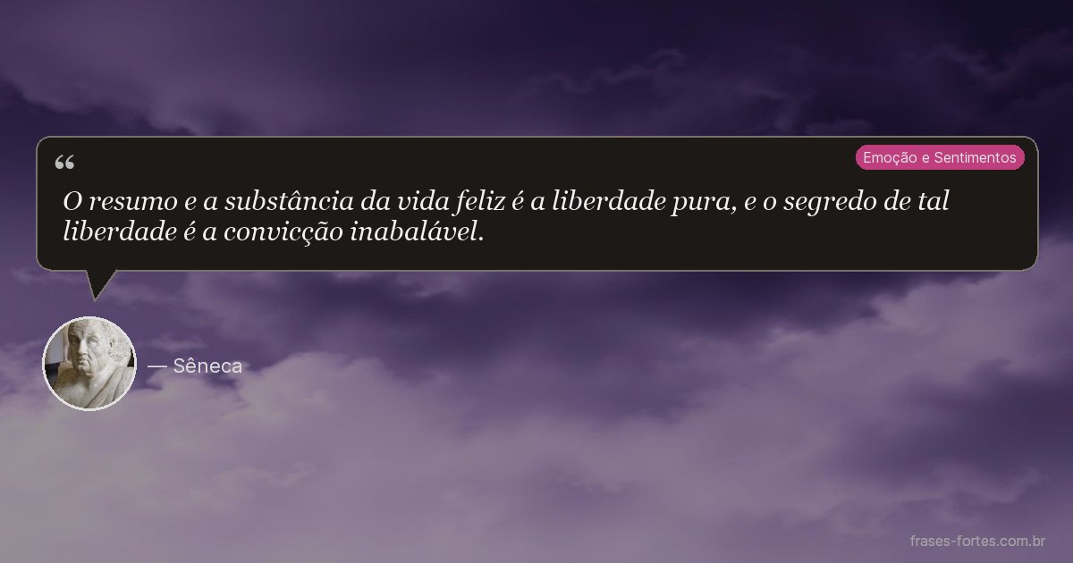 Frase de Sêneca