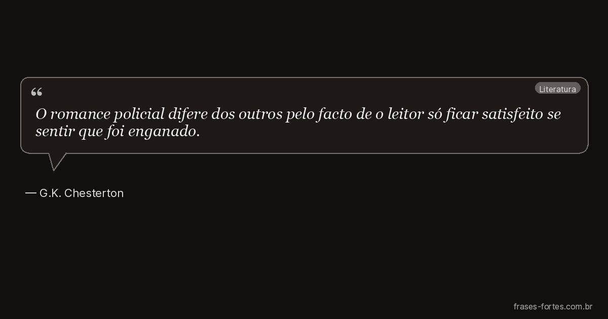 Frase de G.K. Chesterton