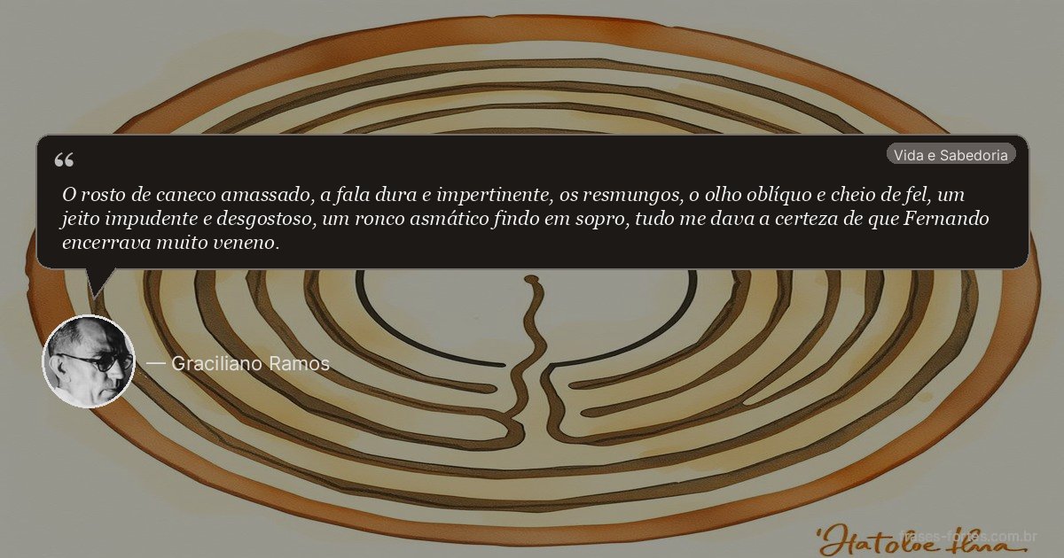 Frase de Graciliano Ramos