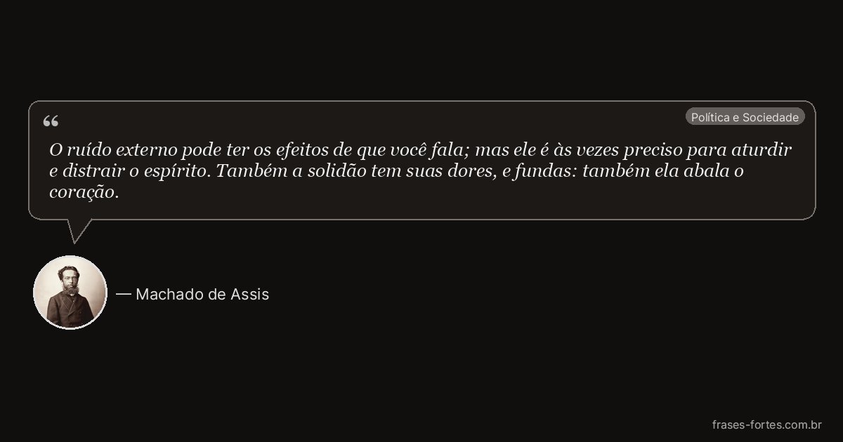 Frase de Machado de Assis