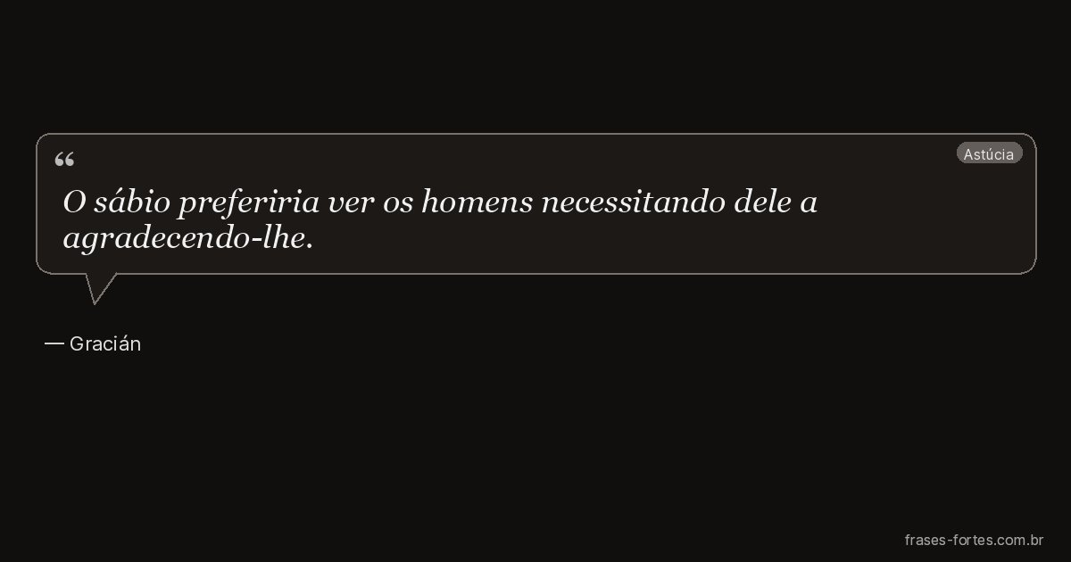 Frase de Gracián