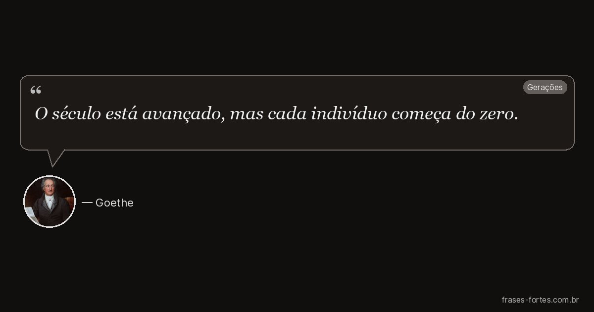 Frase de Goethe