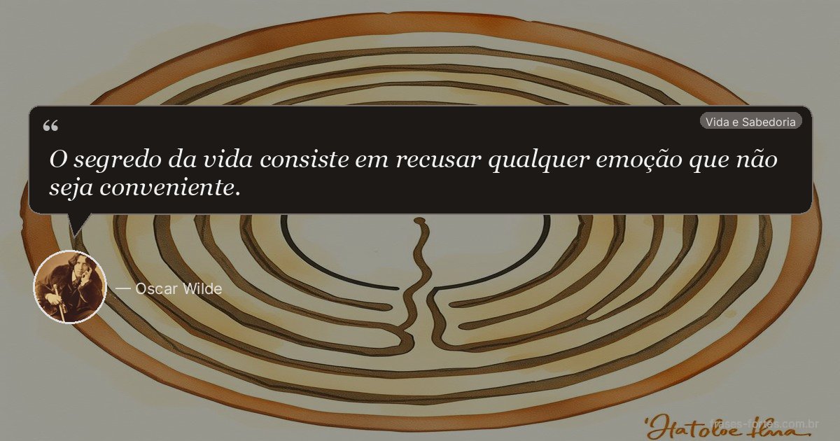 Frase de Oscar Wilde