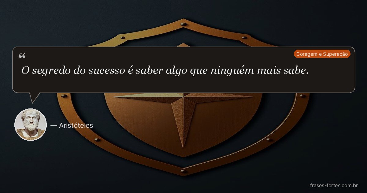 Frase de Aristóteles