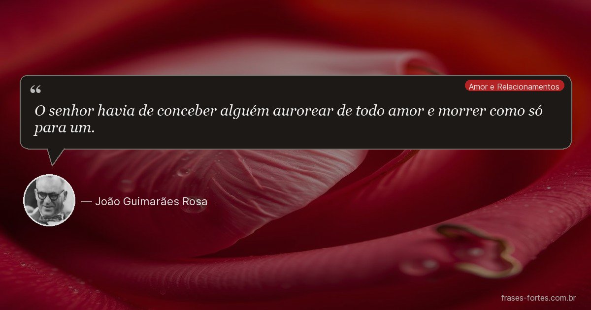 Frase de João Guimarães Rosa