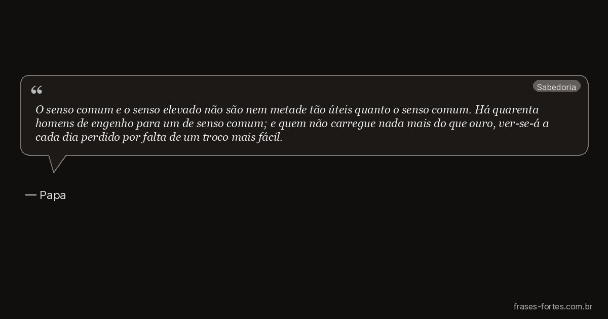 Frase de Papa