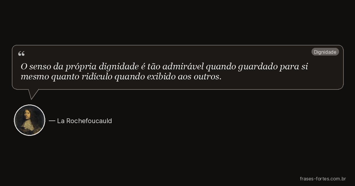 Frase de La Rochefoucauld