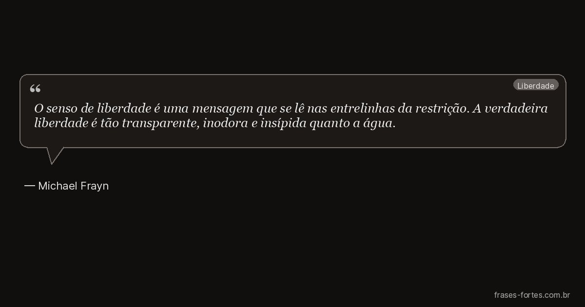 Frase de Michael Frayn
