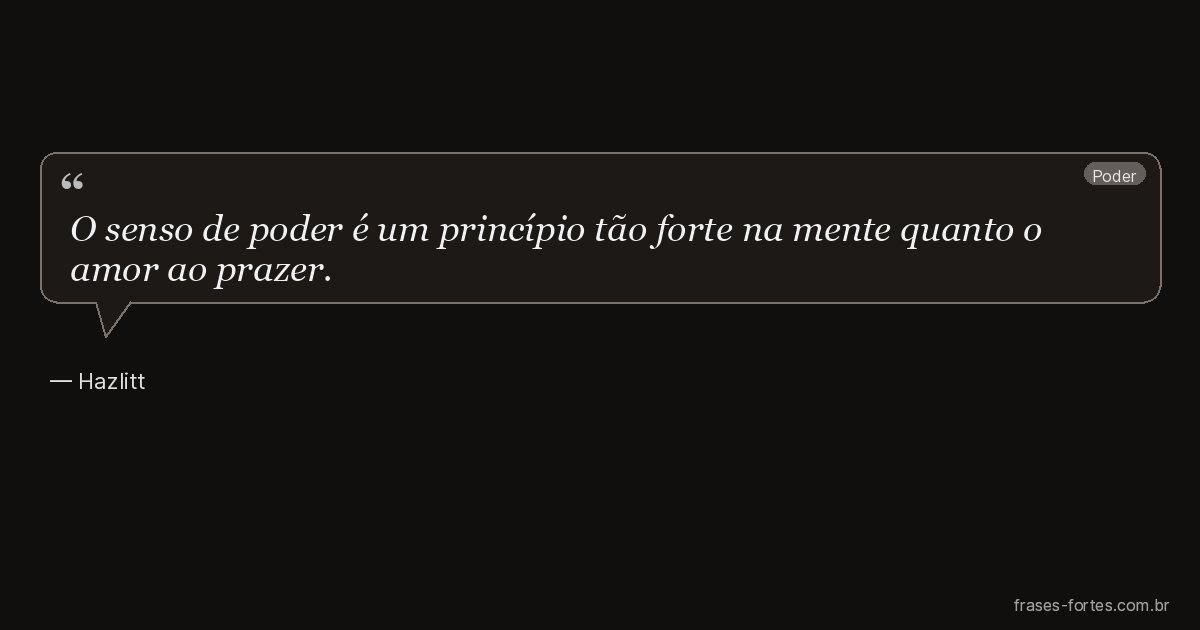 Frase de Hazlitt