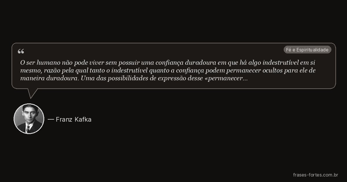 Frase de Franz Kafka