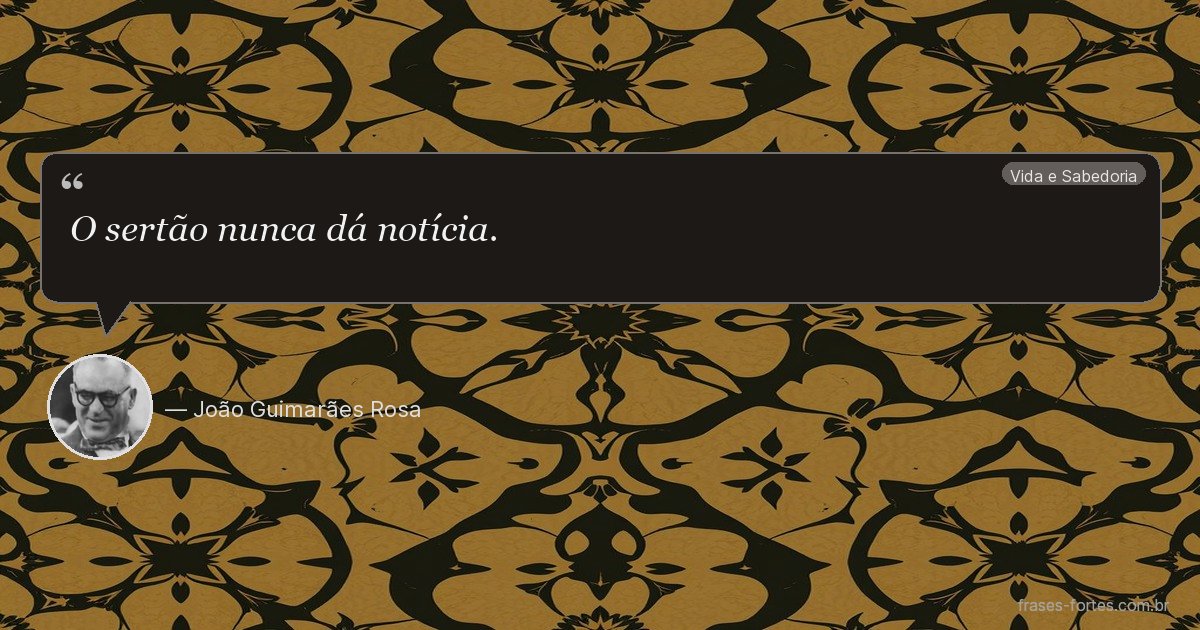 Frase de João Guimarães Rosa