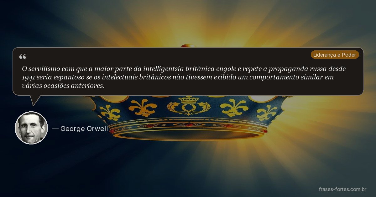 Frase de George Orwell