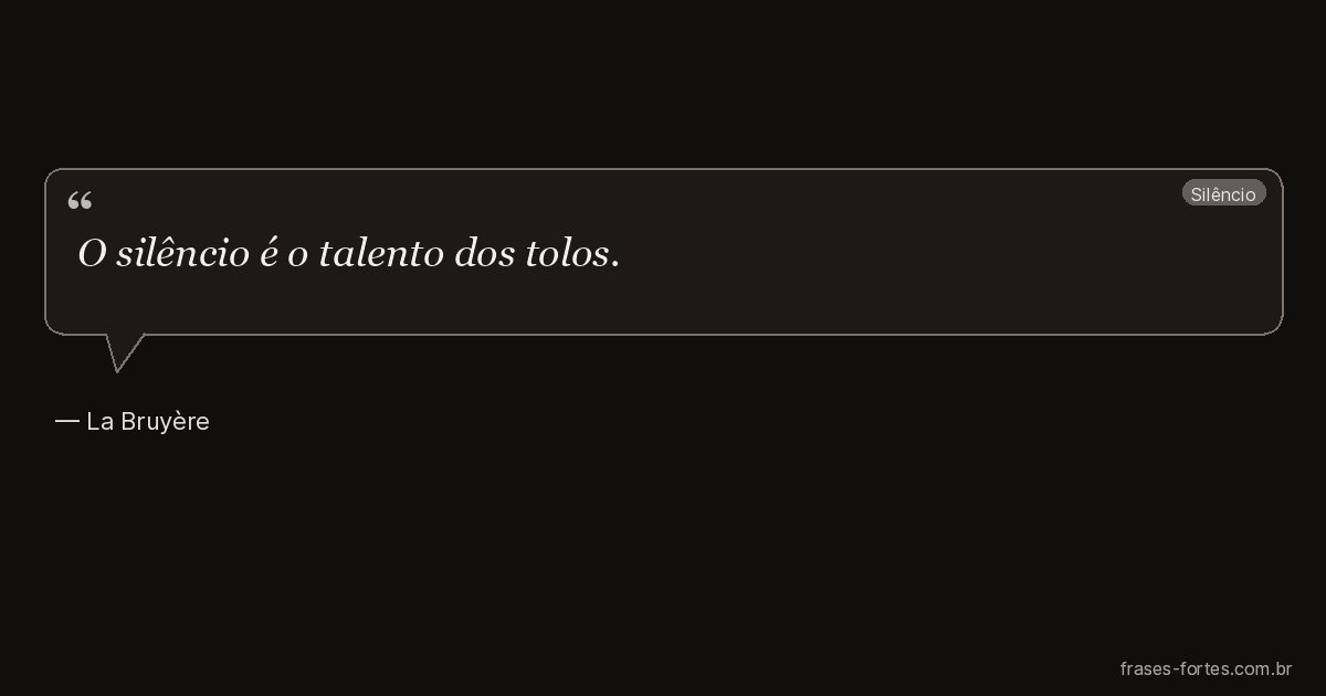 Frase de La Bruyère