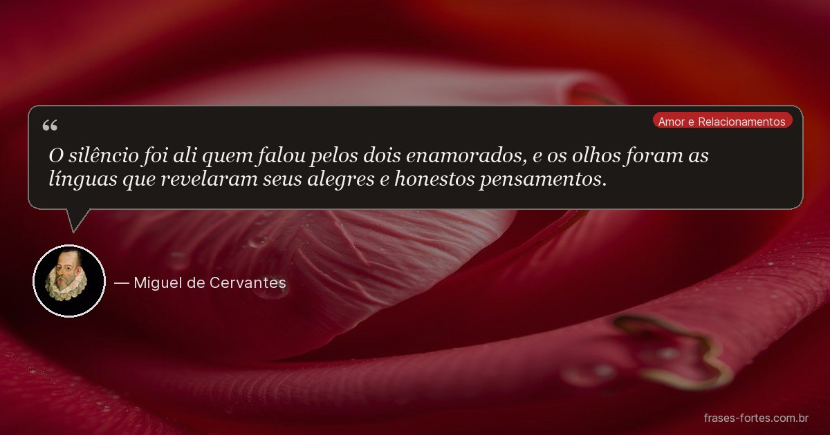 Frase de Miguel de Cervantes