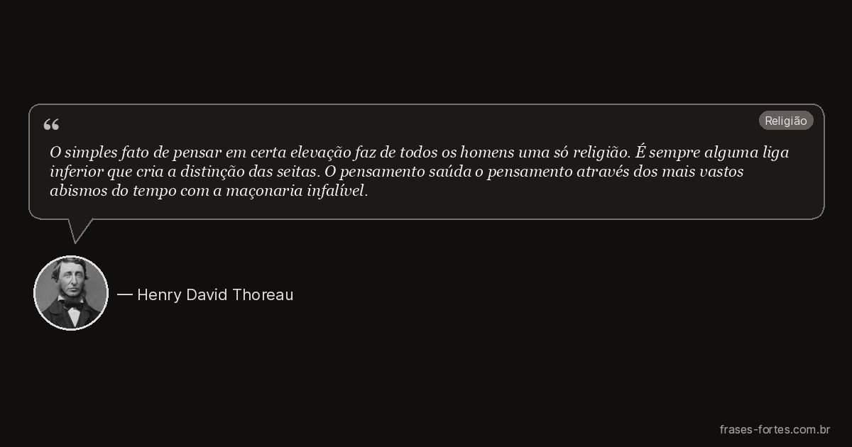 Frase de Henry David Thoreau