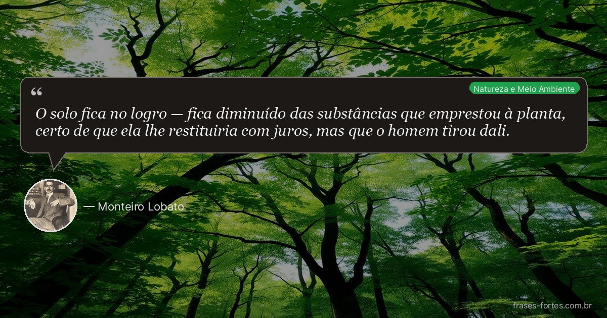 Frase de Monteiro Lobato