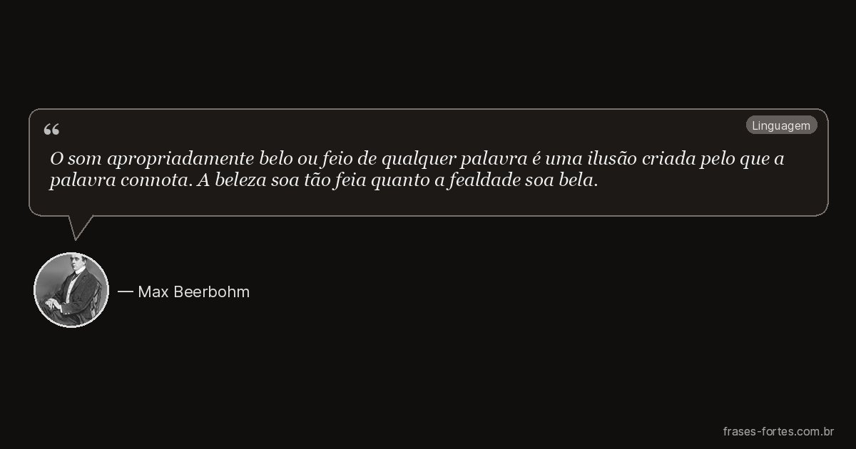 Frase de Max Beerbohm