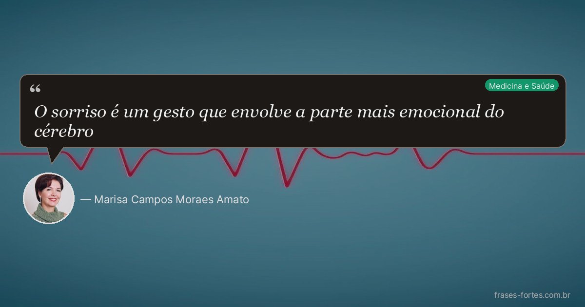 Frase de Marisa Campos Moraes Amato